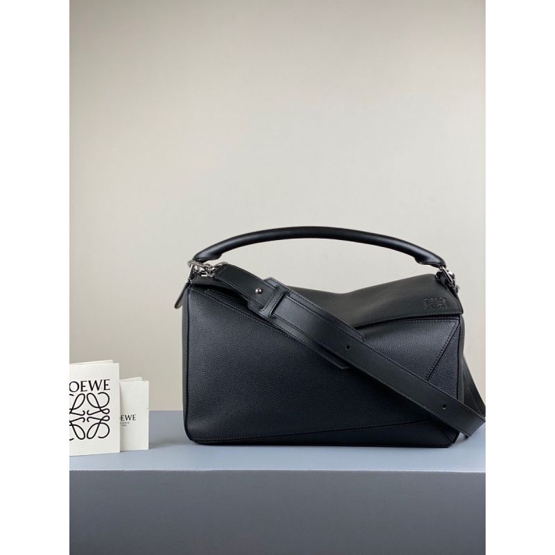 Loewe Men's Large Puzzle bag in grained calfskin