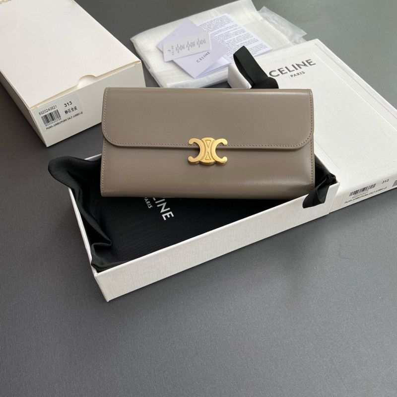 Celine Triomphe Long  wallet-Taupe