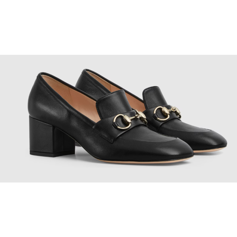 Women's loafer pump with Horsebit