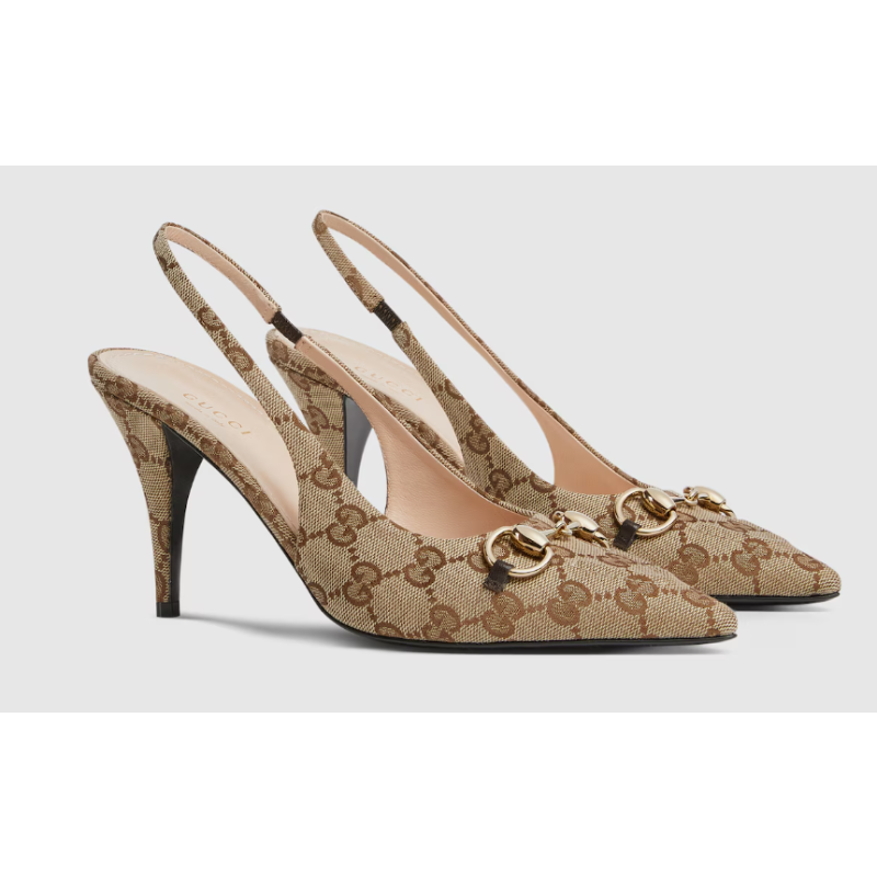 Women's slingback pump with Horsebit