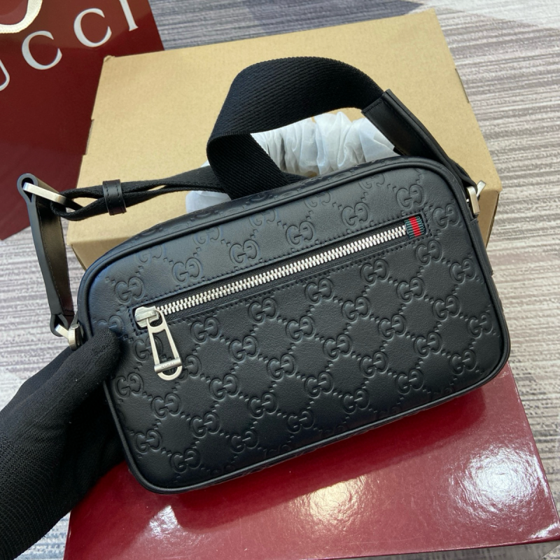 Gucci GG Emblem Small Crossbody Bag 