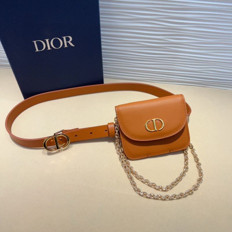 Dior Leather Belt 2.0cm with pouch