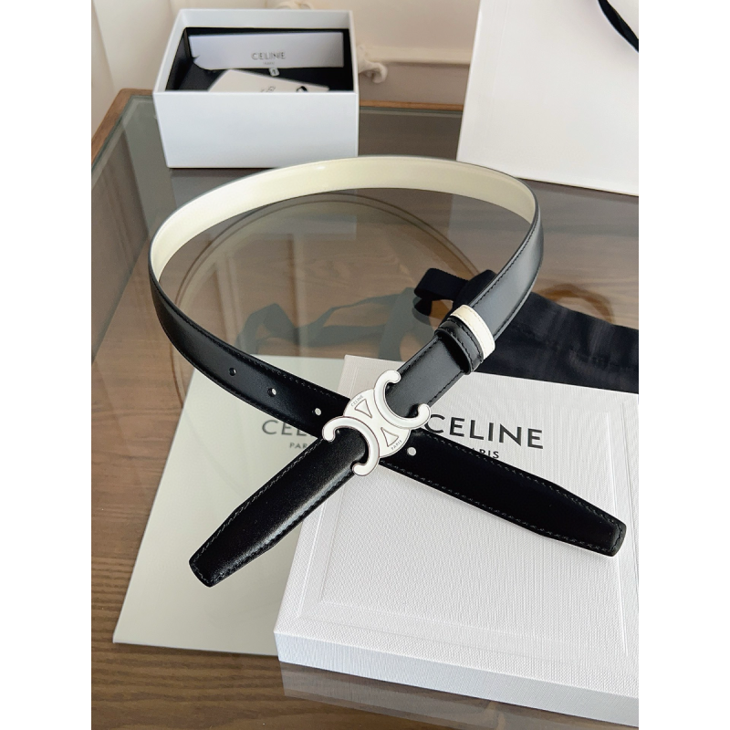 Celine Triomphe Reversible Belt 25mm 
