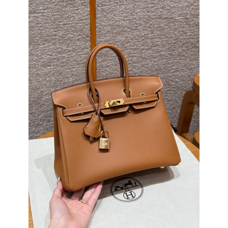 Hermes Birkin 25/30  in Epsom Leather-Brown