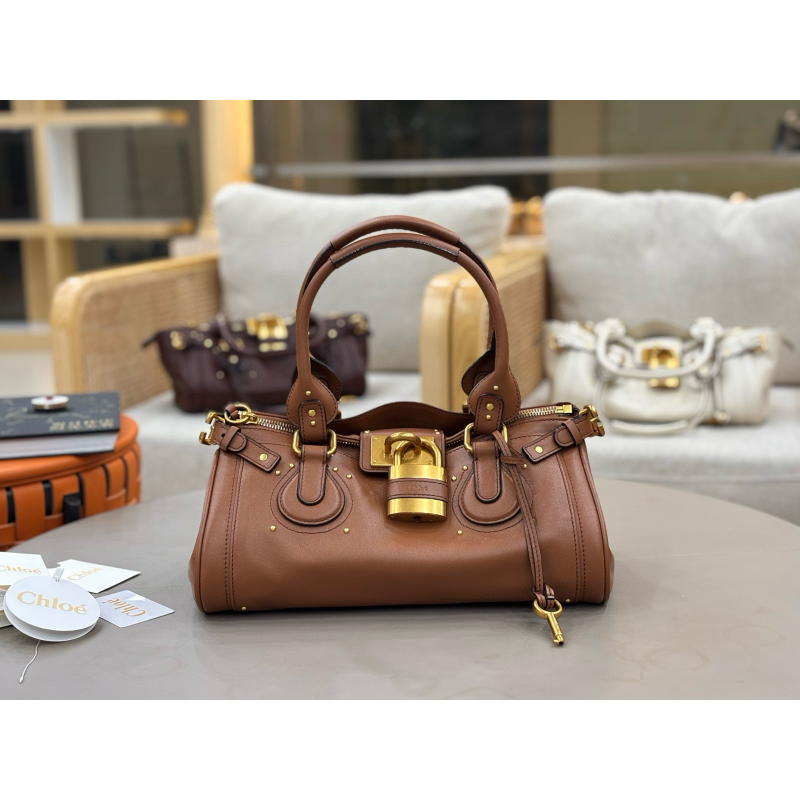 Chloe Paddington Large Bag-Brown