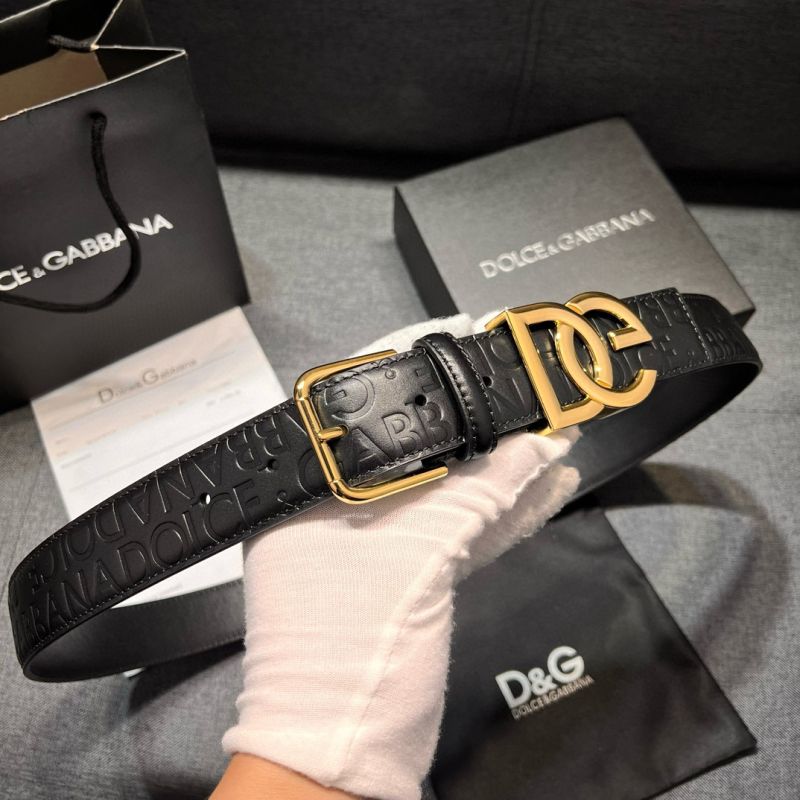 Dolce Gabbana Leather Belt 3.5cm