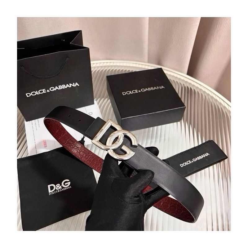 Dolce Gabbana Leather Belt 3.5cm