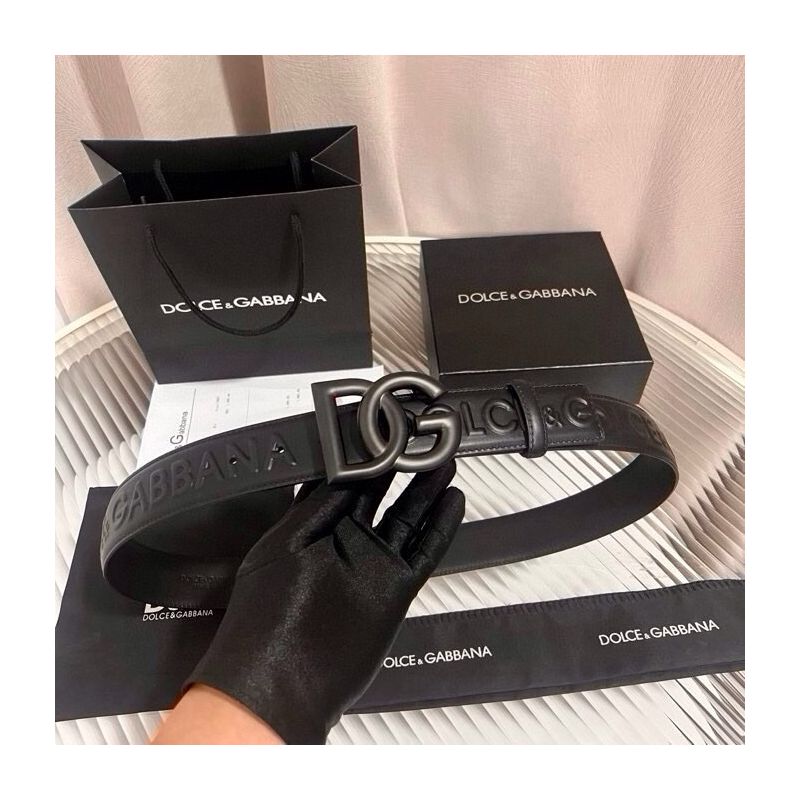 Dolce Gabbana Leather Belt 4.0cm