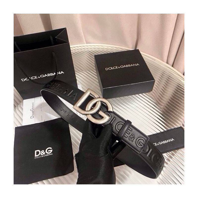 Dolce Gabbana Leather Belt 4.0cm