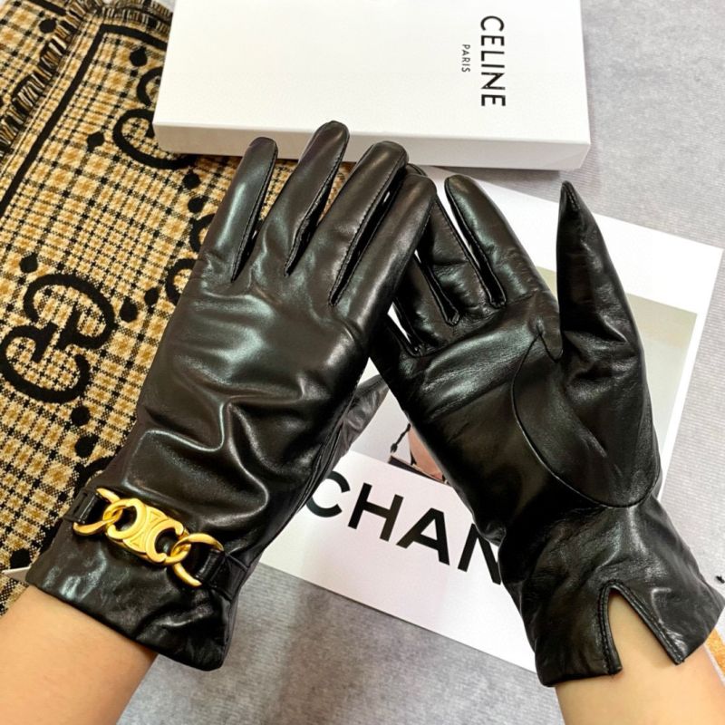 Celine leather Gloves