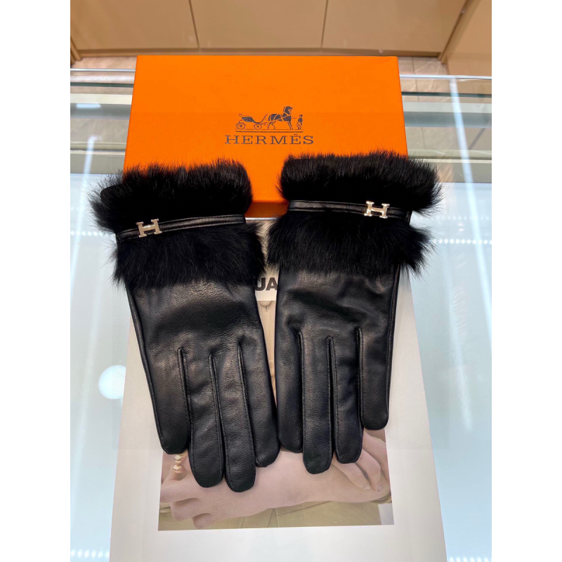 Hermes Leather Gloves