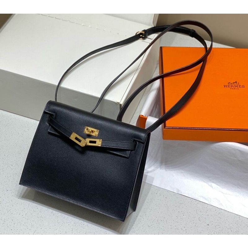 Hermes Kelly Danse Shoulder Bag-Black 