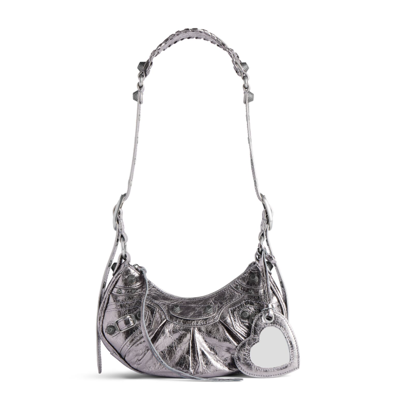 Balenciaga Le Cagole Shoulder Bag XS -Silver