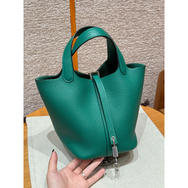 Hermes Picotin Lock Bag 18/22-Vert Vertigo