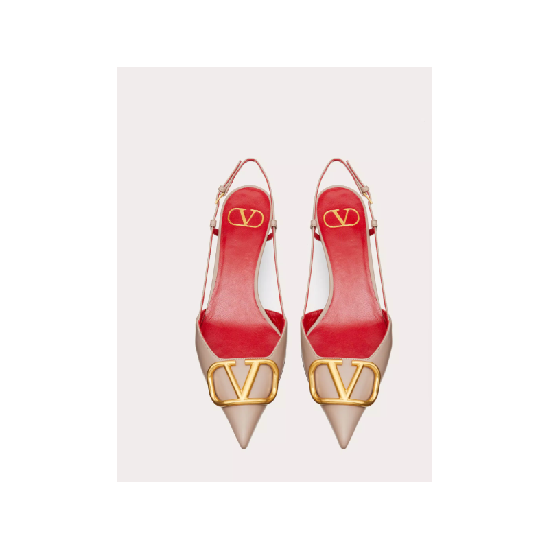 Valentino Vlogo Calfskin slingback Pumps 4cm/8cm, Size 35-41