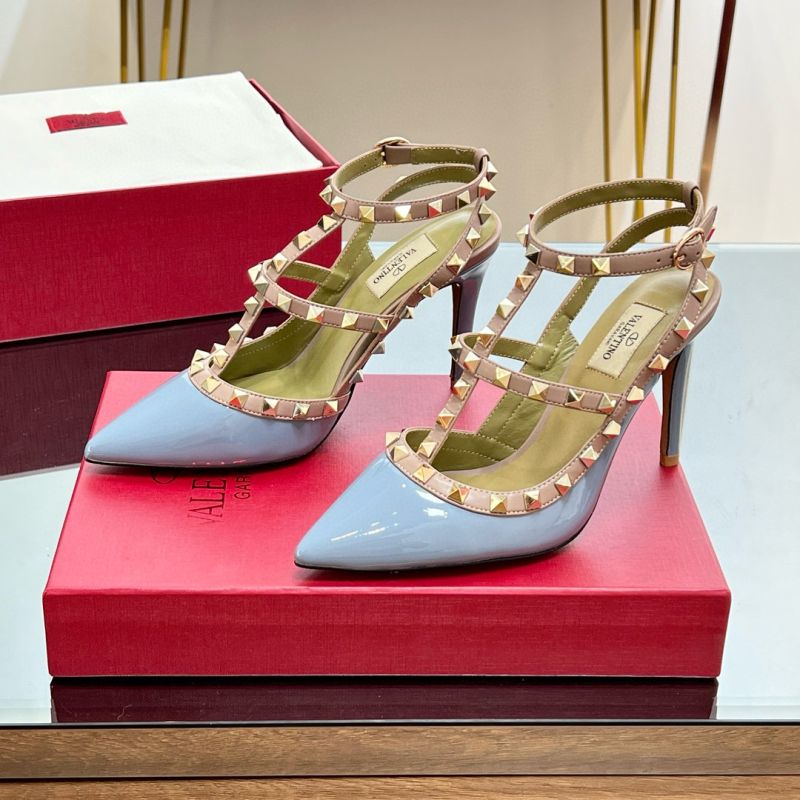 Valentino Rockstud ankle strap pump 10cm, Size 35-41