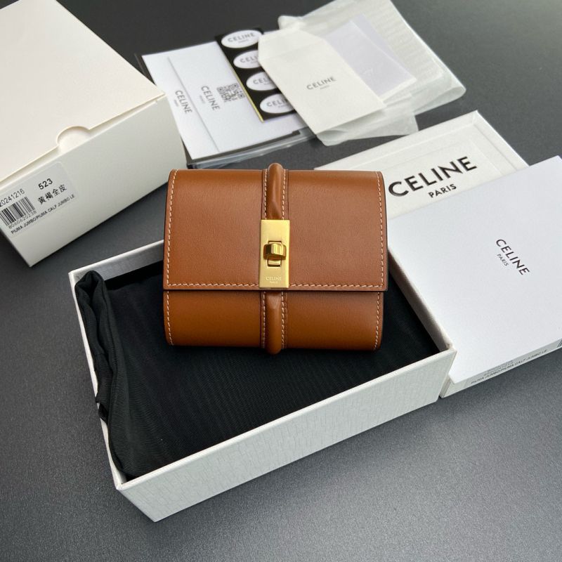 Celine Compact Wallet-Tan