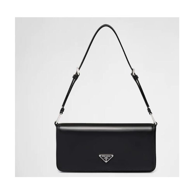 Brushed leather Prada Femme bag