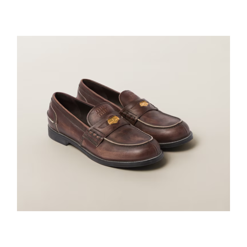 Miu Miu Leather Loafers
