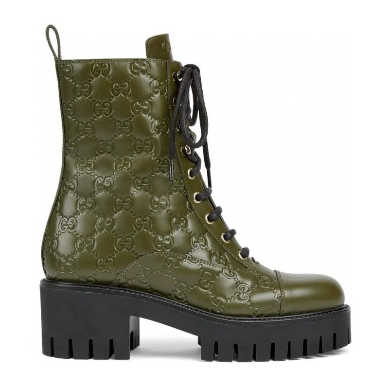 Women's lace-up ankle boot with GG