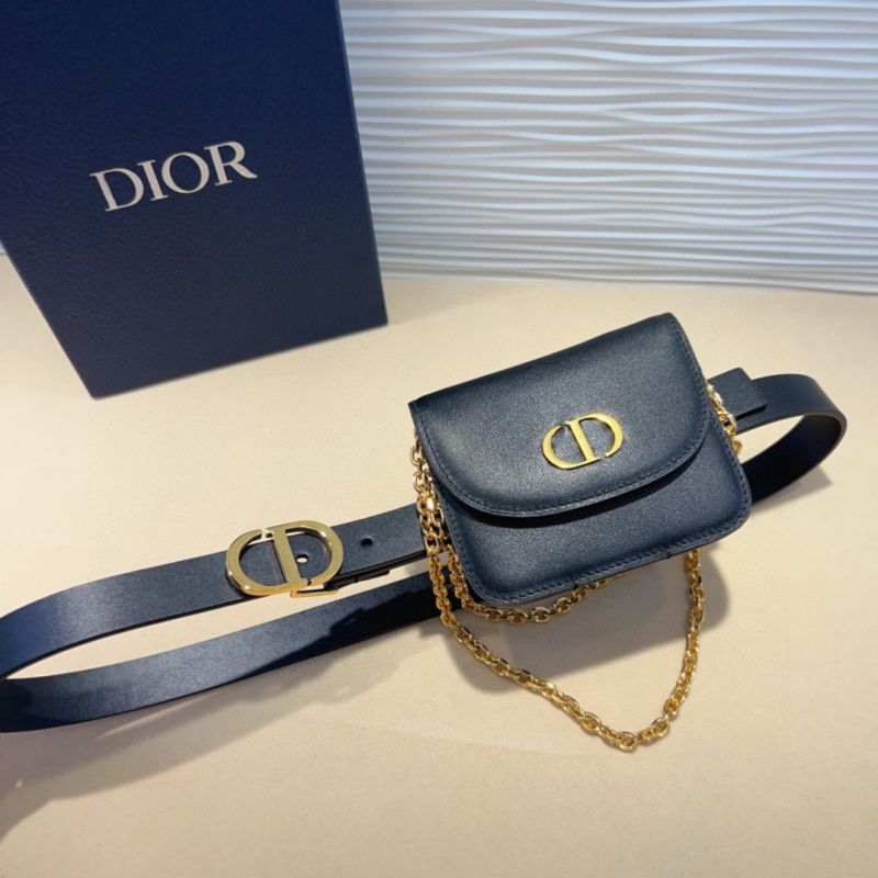 Dior Leather Belt 2.0cm with pouch
