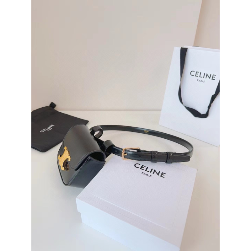 Celine Triomphe Mini Belt with Pouch