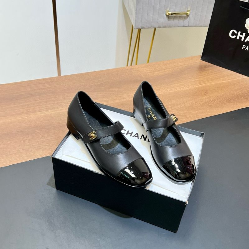 Chanel Mary Jane Leather Shoes, Size 35-41