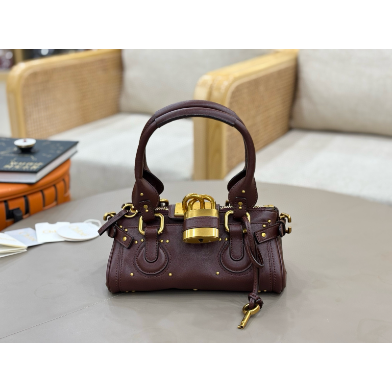 Chloe Paddington Small Bag-Grenat