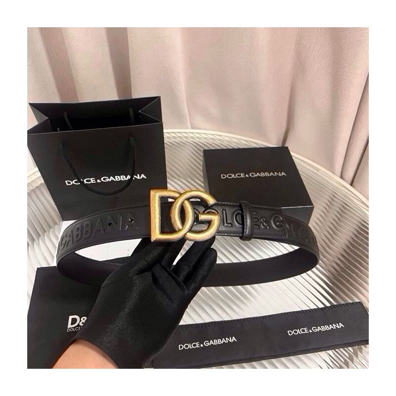 Dolce Gabbana Leather Belt 4.0cm