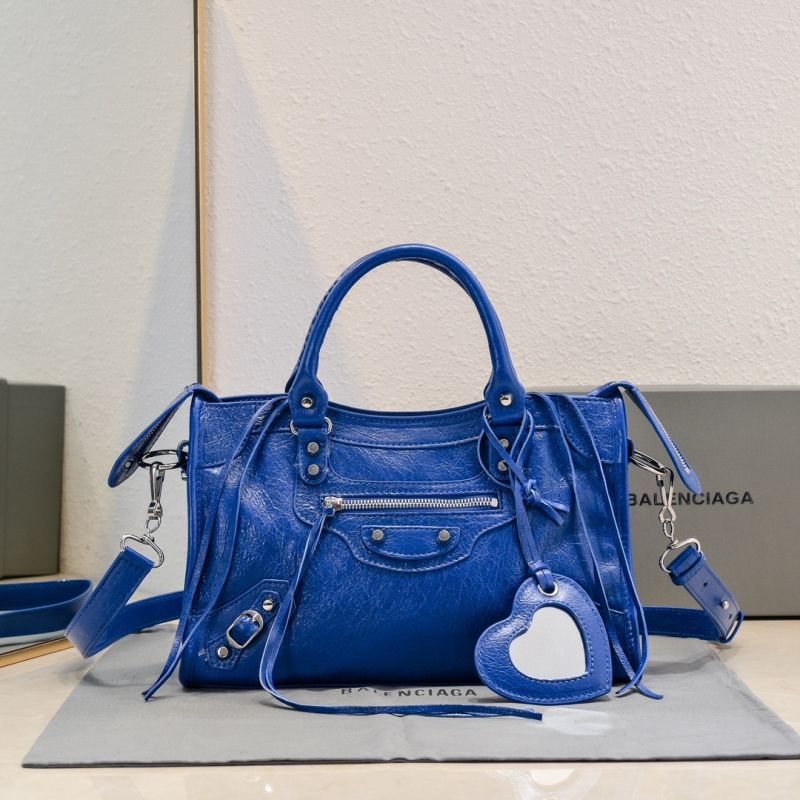 Balenciaga Le City Small Handbag-Electric blue