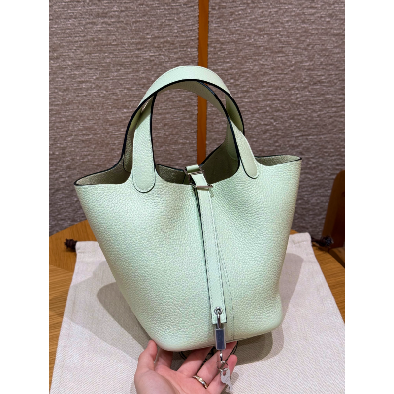 Hermes Picotin Lock Bag 18/22-Vert Fizz