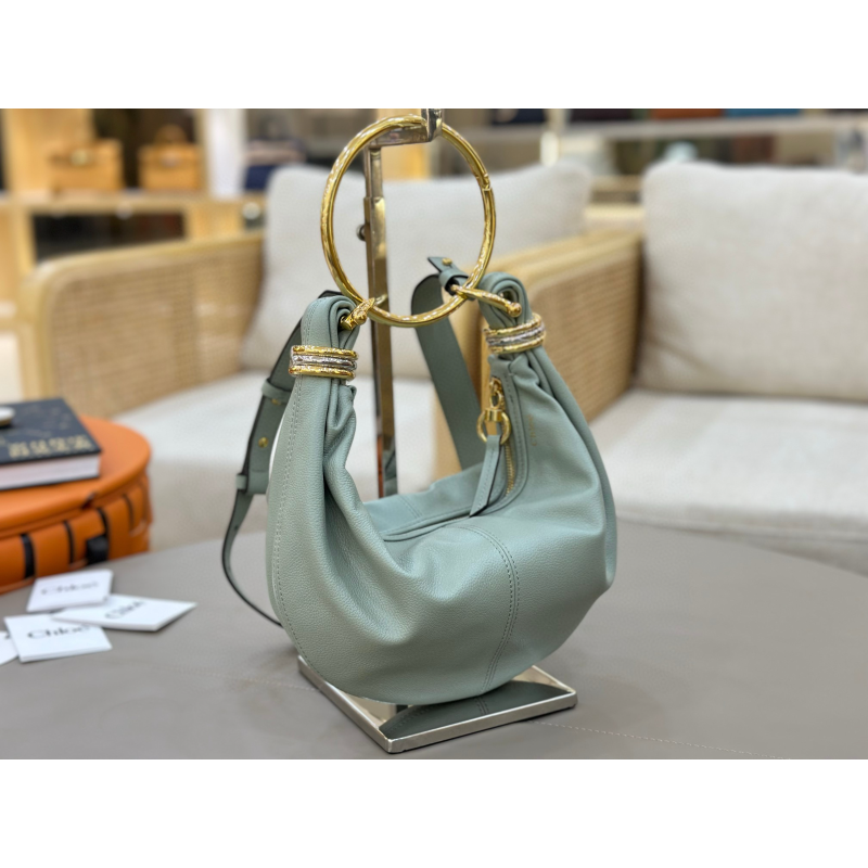 Chloe Small Bracelet Hobo Bag-Light blue